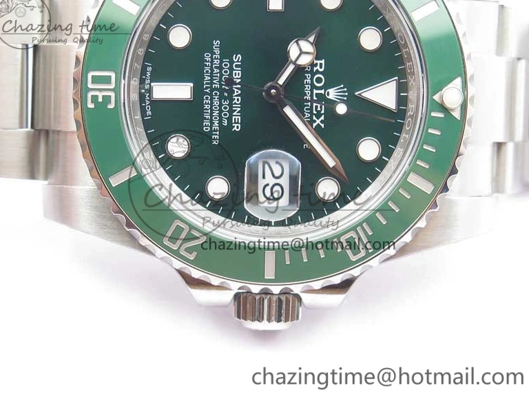 MiroTime 0210 Submariner 116610 LV Green Ceramic ZZF 904L 1:1 Best Edition on SS Bracelet VR3135 V FreshLook 2869